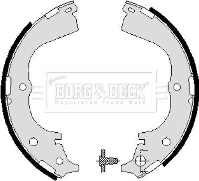 BORG & BECK Комплект тормозных колодок BBS6018